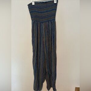 Urban Outfitters Strapless Pants Romper Size Large